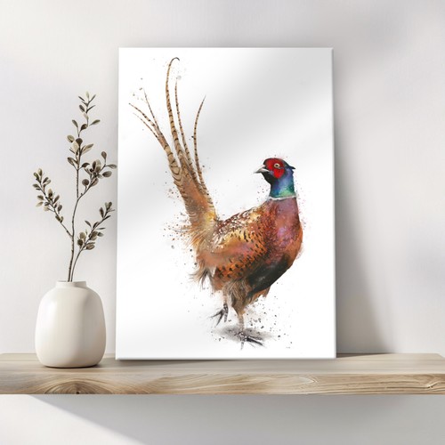Pheasant wall art canvas print - canvas,