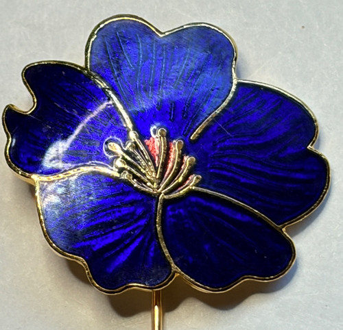 Vintage retro cloisonné blue - cloisonnÉ,