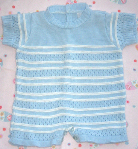 Baby boy fine knit - boy, romper