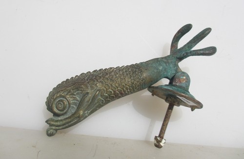 Vintage brass dolphin - vintage,