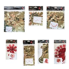 Foil Christmas Decorations Red