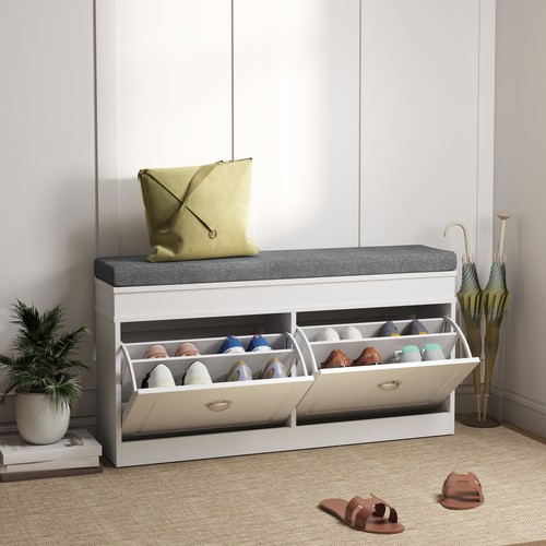 Shoe storage bench with seat - storage,