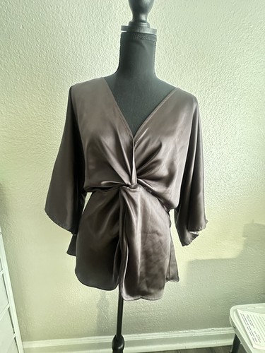 Elegant casual satin blouse - elegant,