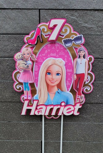 Personalised barbie cake - barbie,