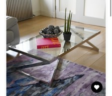 glass coffe table and 2