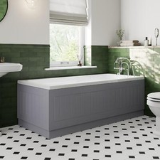 Grey Gloss Bath Panel 1700mm -
