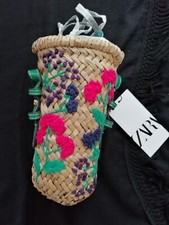 Zara Woven Bucket Crossbody