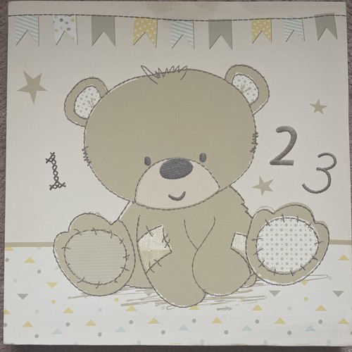 Bear 123 canvas elephant abc - canvas,