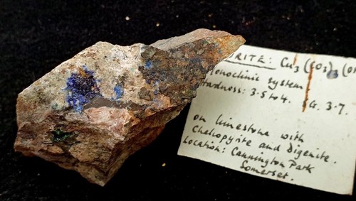 Azurite digenite chalcopyrite - azurite,
