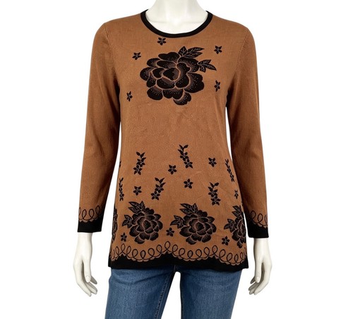 Vintage 80s jumper pale orange - jumper,