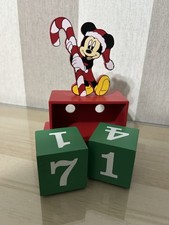 Disney Primark Days Until Christmas  Block Mickey wooden Advent Calendar