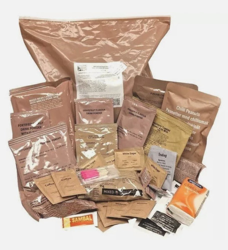 British army 24h ration packs - army,