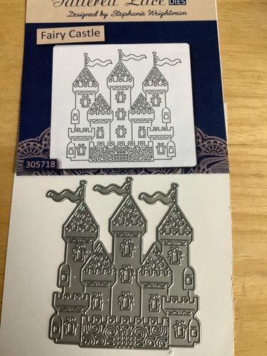 Tattered lace fairy - lace, castle