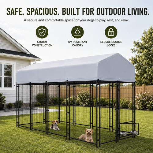 Heavy duty 8x4 outdoor dog - duty,