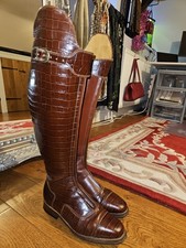 Lovely Konigs Riding Boots Size 6 front zip