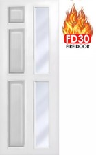 ✅ Internal Pre Finished 5 Panel Glazed Fire Rated (🔥FD30) Door 36.5x80.5In 44mm