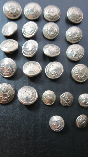 Railroad uniform buttons gold - railroad,