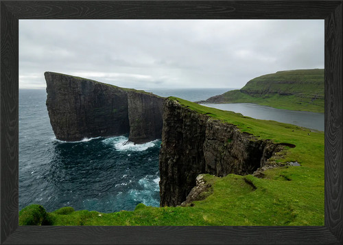 Faroe islands cliffs framed - faroe,