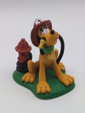 Disney Pluto Fireman Figure Toy 2.75 Inch