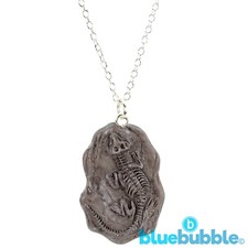bluebubble FOSSILS Necklace Funky Jurassic Dino Cool Archaeology Prehistoric Fun