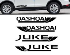 Nissan Qashqai or juke Side  Stripes Decals Car Stickers Vinyl Graphics 
