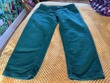 Samuel Windsor Men's Trousers Dark Green Moleskin Jeans 38R VGC