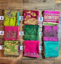 10 Sari Squares 12"x12" Mixed