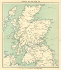SCOTLAND (RAILWAY MAP). The