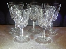 5 Sherry Port Glasses Cut