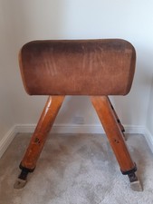 vintage 1950s gym vaulting horse