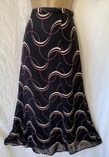 M&S Black Peach Swirl Deco Sze