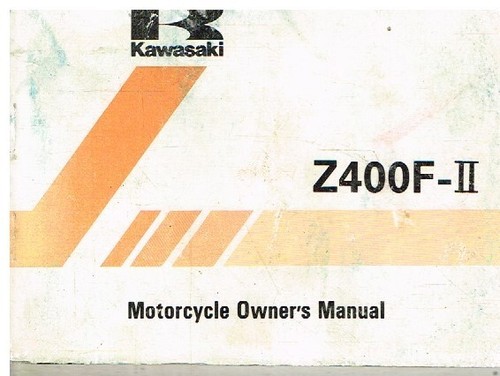 Kawasaki z400f original - z400f-ii,