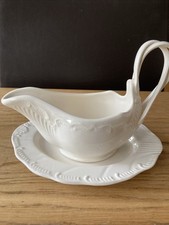 Hartley Greens & Co SAUCEBOAT Leeds Pottery Creamware Gravy Boat Jug Butter Plat