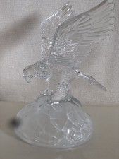 Lead Crystal Glass Eagle From France Height 20cm Width 17cm.
