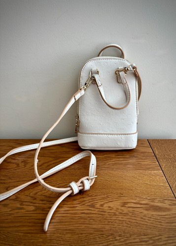 Parfois white ostrich - white, ostrich-effect