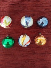Vintage christmas mercury glass baubles Christmas decorations