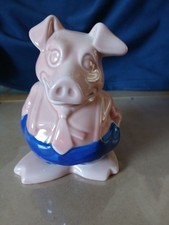 RARE Wade England NatWest - Prototype Maxwell - Ceramic Piggy Bank Pig Family