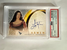 Topps Lord Of The Rings ROTK  Liv Tyler as Arwen Auto PSA 8 Graded