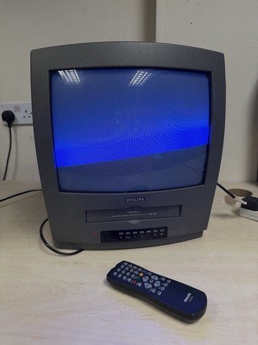 Philips crt vcr - crt, combo