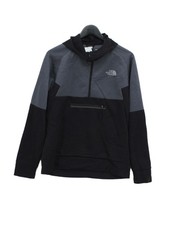 The North Face Men's Hoodie M Black 100% Polyester Pullover
