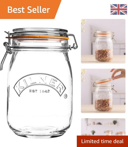 Litre airtight glass storage - litre,
