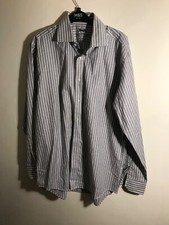Long-sleeved Paul Costelloe, check shirt  (white and grey ) Size L , 16.5