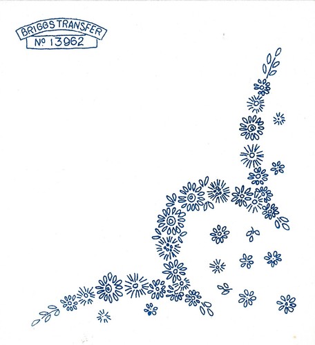 Vintage embroidery transfer - embroidery,