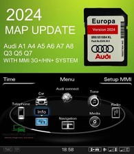 Audi 2024 MMI 3G+ HN+ Navigation Update Sat Nav Map SD Card A1/A4/A5/A6/A7/A8/Q3