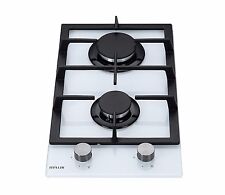 MILLAR GH3020TW 30cm Built-in 2 Burner Domino Gas on Glass Hob with FFD