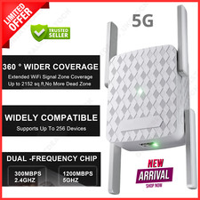 WiFi Range Extender Signal Booster 5G Network Internet Wireless Repeater UK