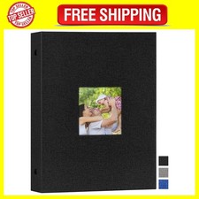 Photo Album A4 Portrati 50 Pocket, Linen Slip in Top Loading Photo Ablums Holds