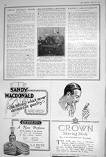 Old 1922 Thorndike Jane Clegg Theatre Crown Shaving Stick Macdonald W 20th