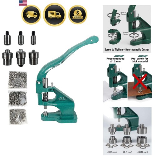 Heavy duty hand press eyelet - hand,