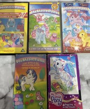 5x VHS Videos MY LITTLE PONY Bright Lights, The Would Be DragonSlayer, Rainbow